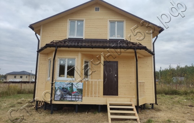 2 Каркасный дом Д-9, 7х7м, 89 М², Московская область, Раменский район, СНТ «ИС Базис» (32)